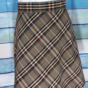 Theory Highwaisted Bexley Plaid Skirt NWT